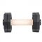 "Schutzhund Champion" Wooden Dog Training Dumbbell with Removable Plastic Weight Plates - 2 1/4 lbs (1 kg)