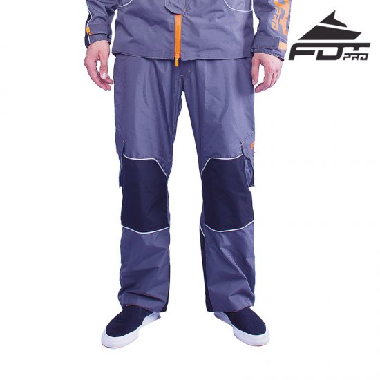 "Pro Pants" Dark Grey Color with Orange Trim