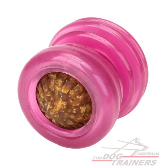"Nummy" Small Pink Dog Treat Toy