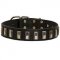 Fashionable Leather Collar with Plate Decorations