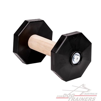Hard Wood Dog Dumbbell with Removable Bells for Pro Training
